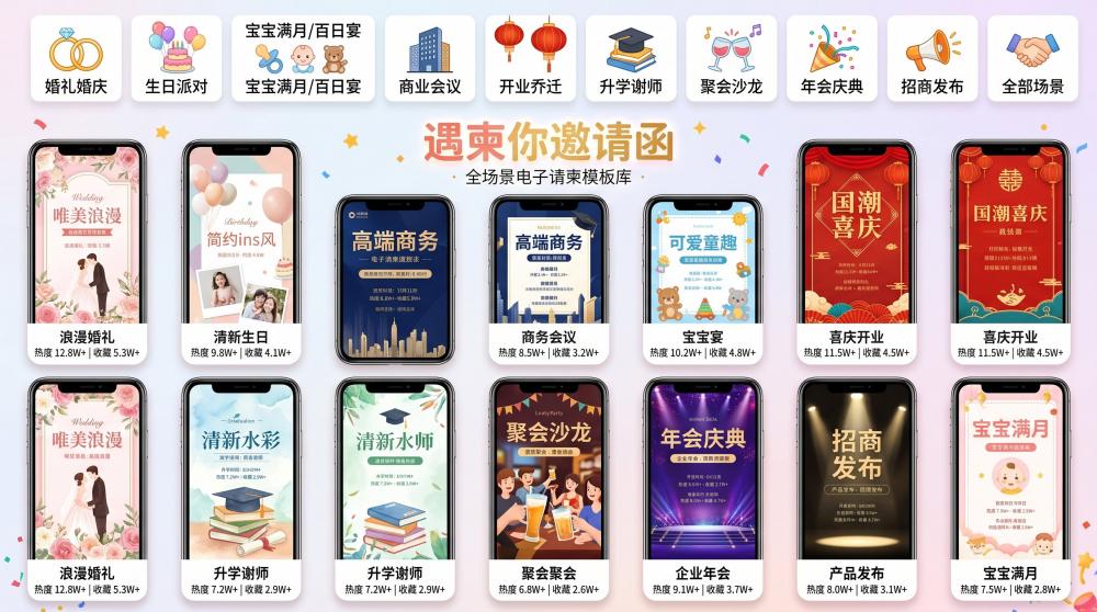 2026邀请函制作工具大盘点｜5款实测，小白也能快速上手不踩坑